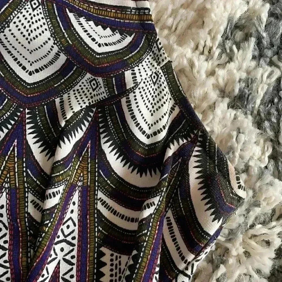 H&M geometric stretch pattern backless dress L - Picture 8 of 8